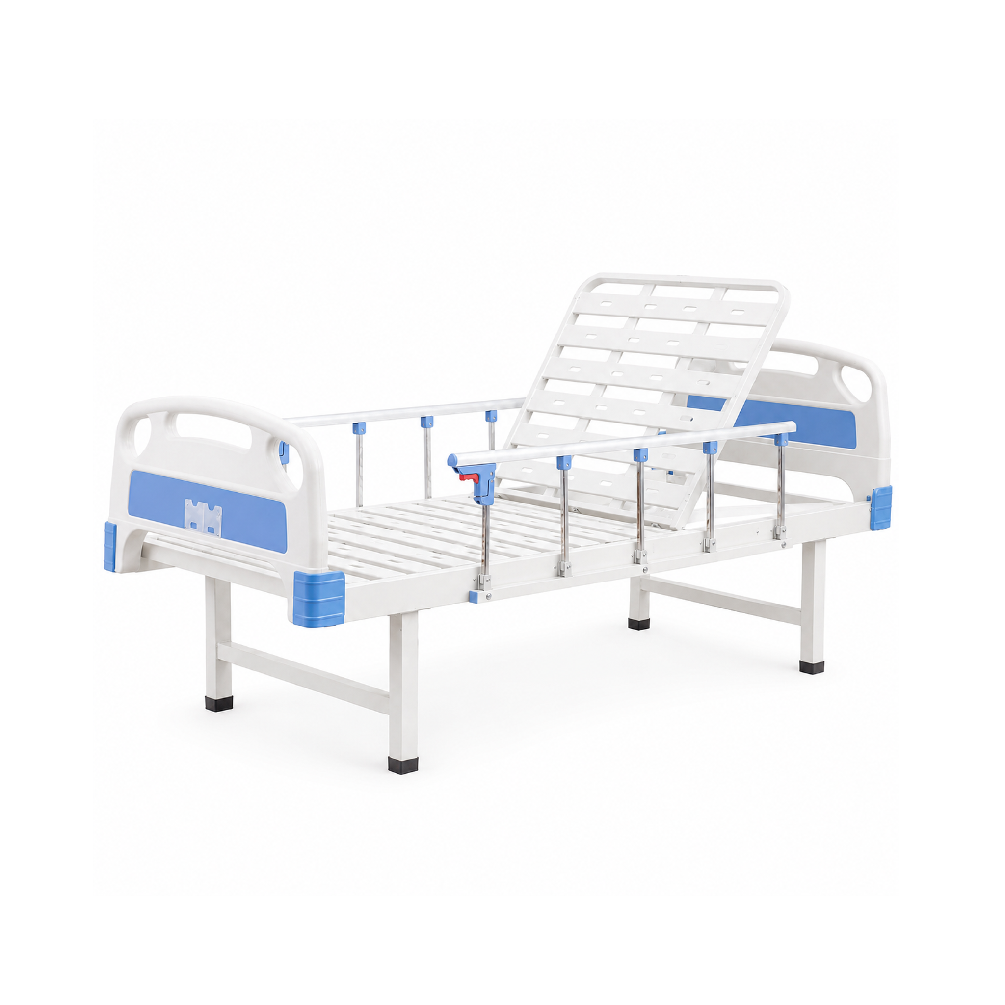 Lit d’hôpital manuel à 1 manivelle sans roues_0