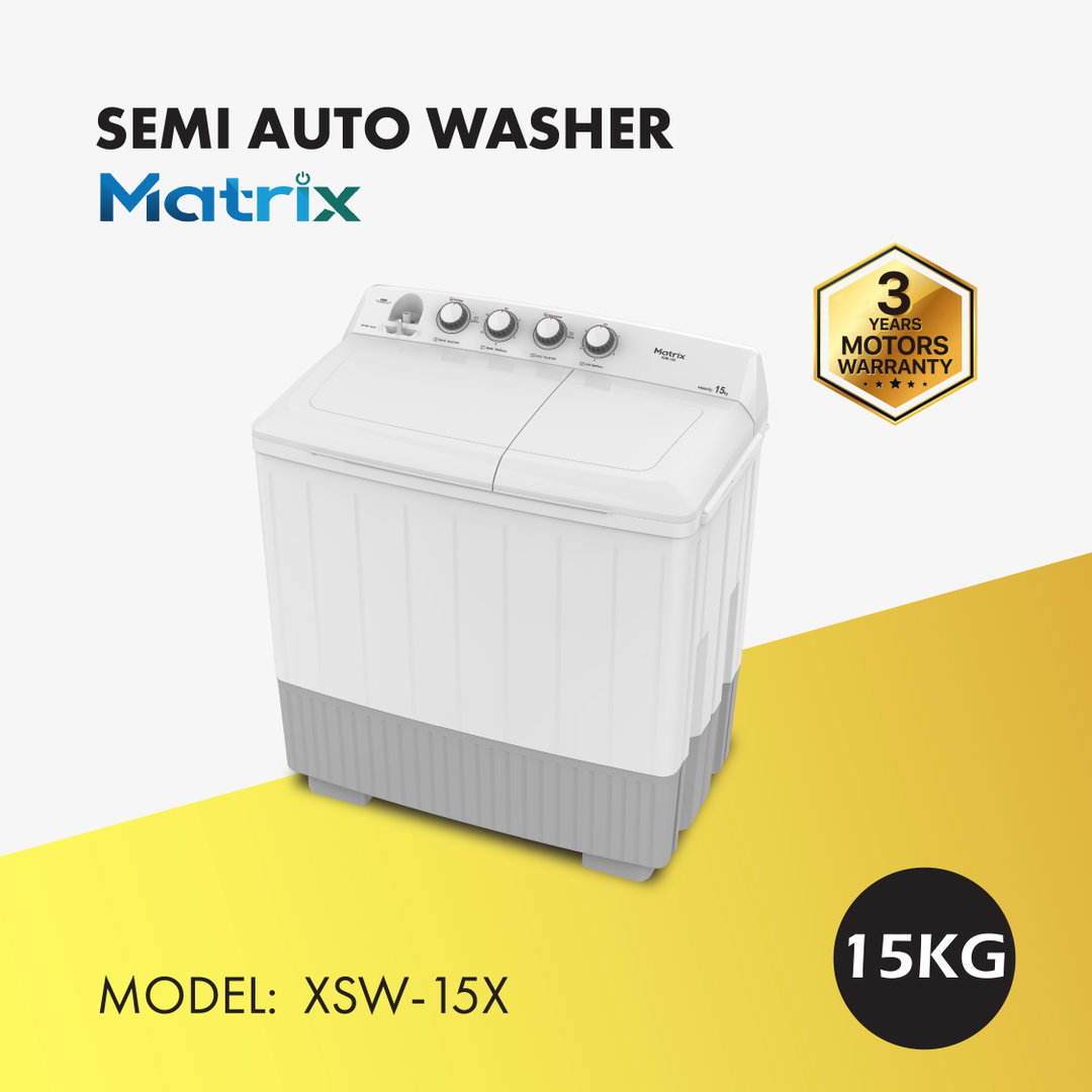 MATRIX SEMI-AUTO WASHING MACHINE 15KG (XSW-15X)