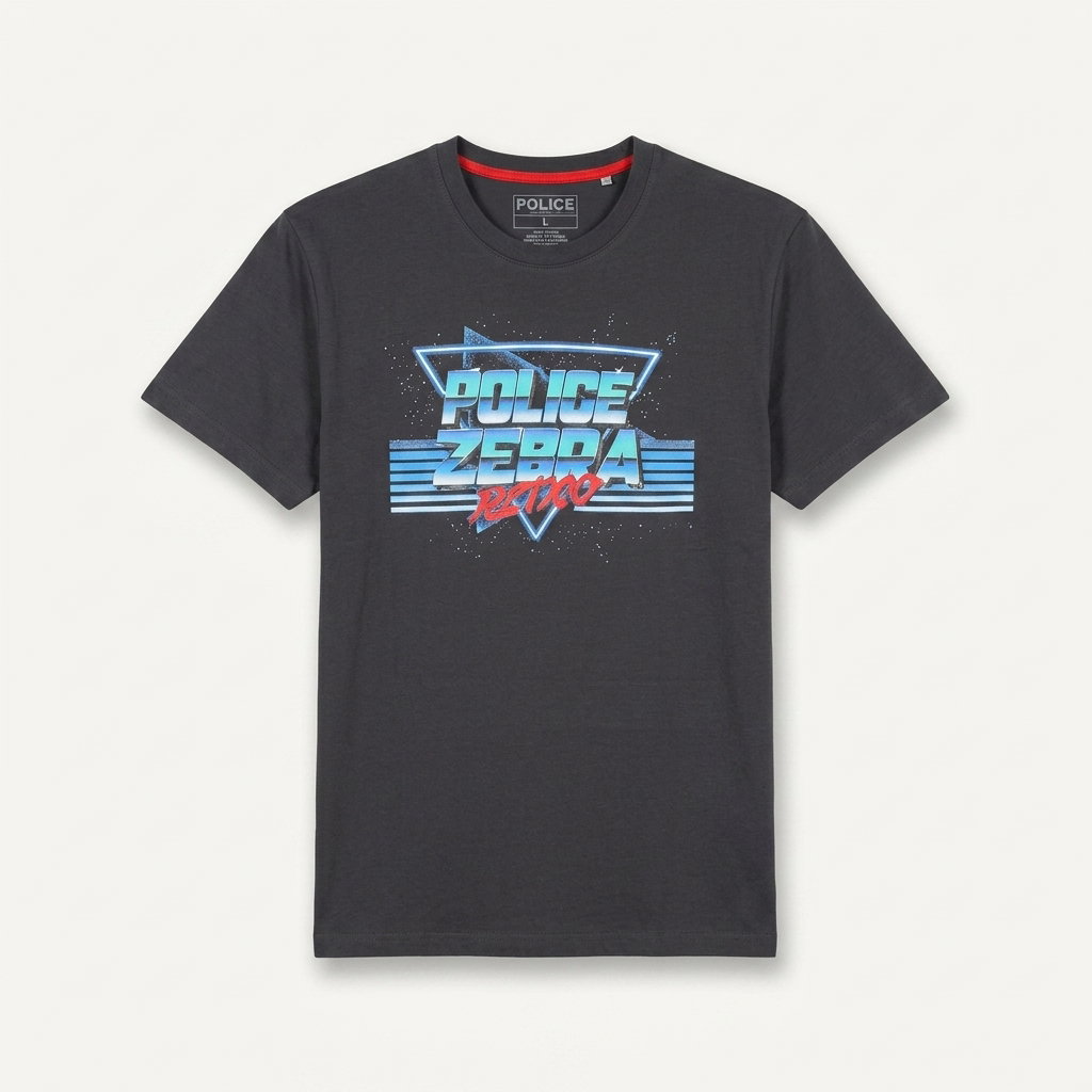 Police Brand Men's T-Shirt | Large Size _1