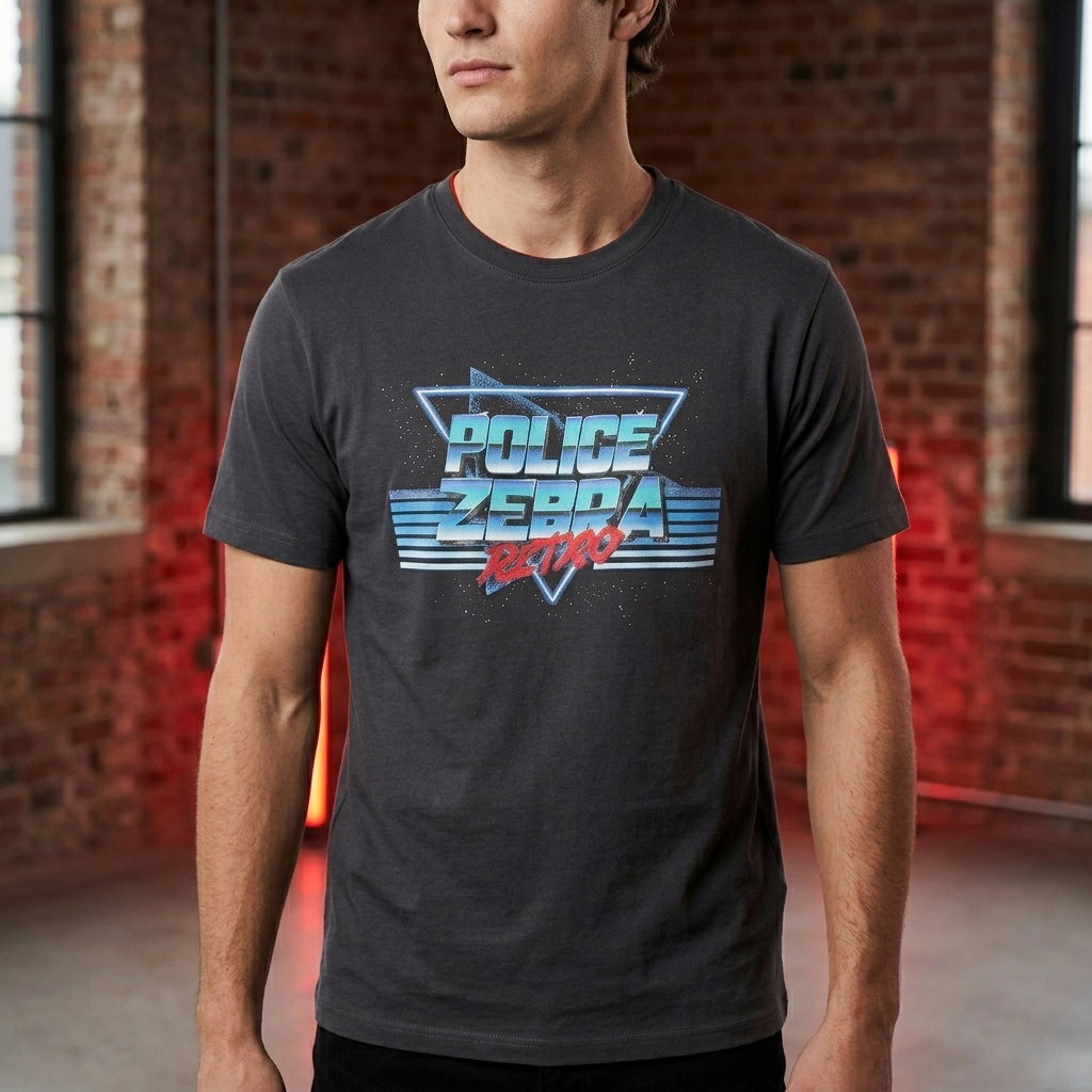 Police Brand Men's T-Shirt | Large Size