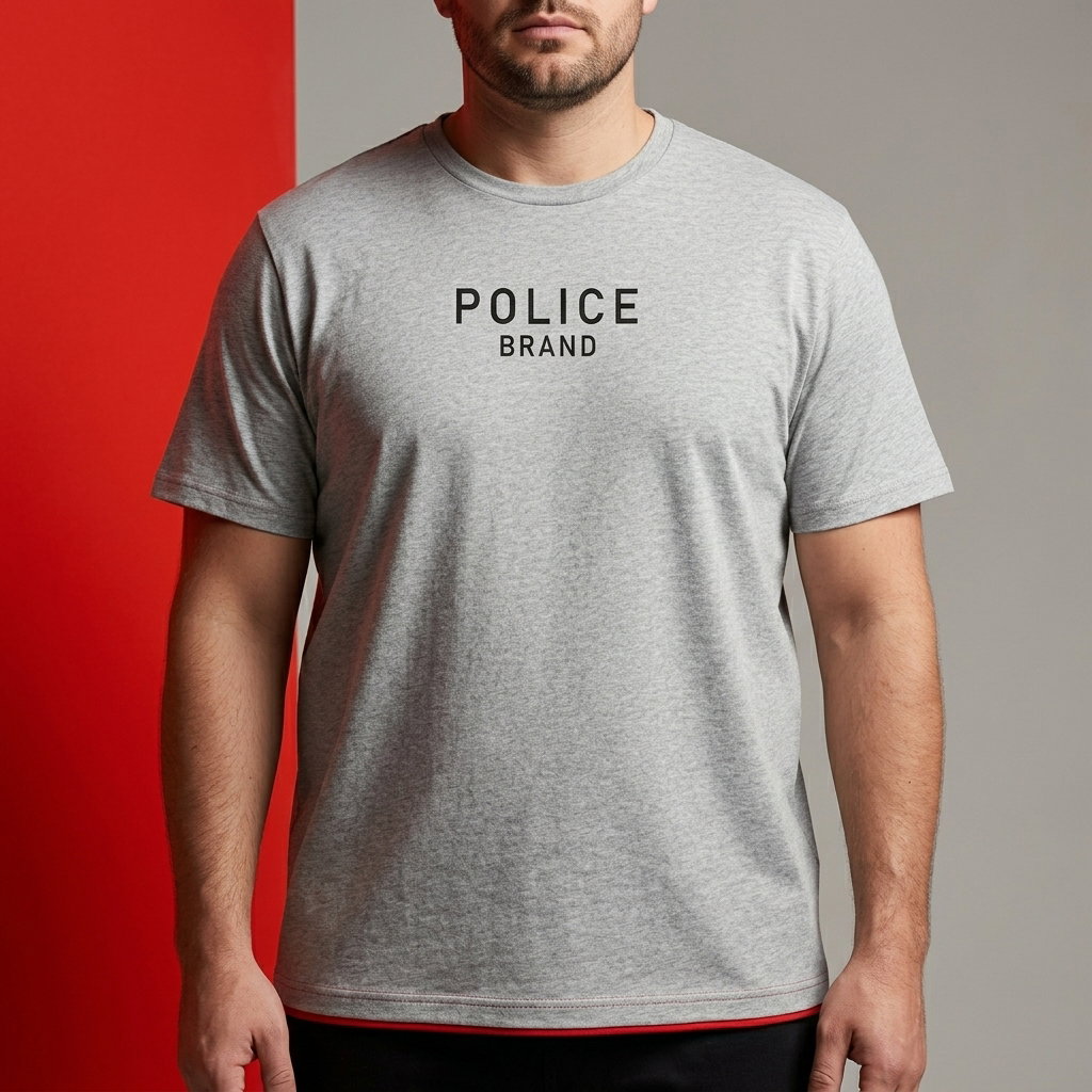 Police Brand Men's T-Shirt | Extra Size_0
