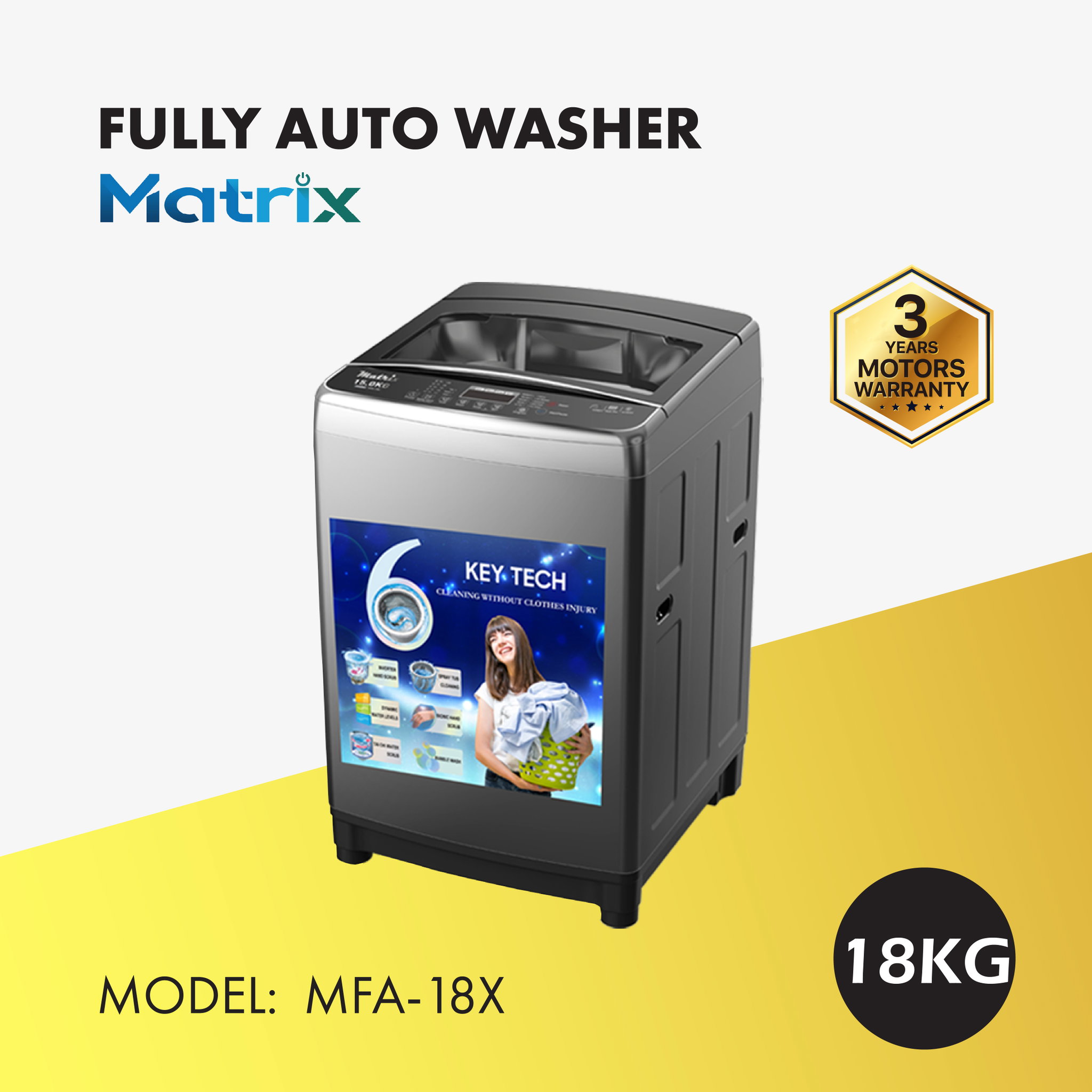 MATRIX FULLY AUTO WASHING MACHINE 18KG (MFA-18X)_0