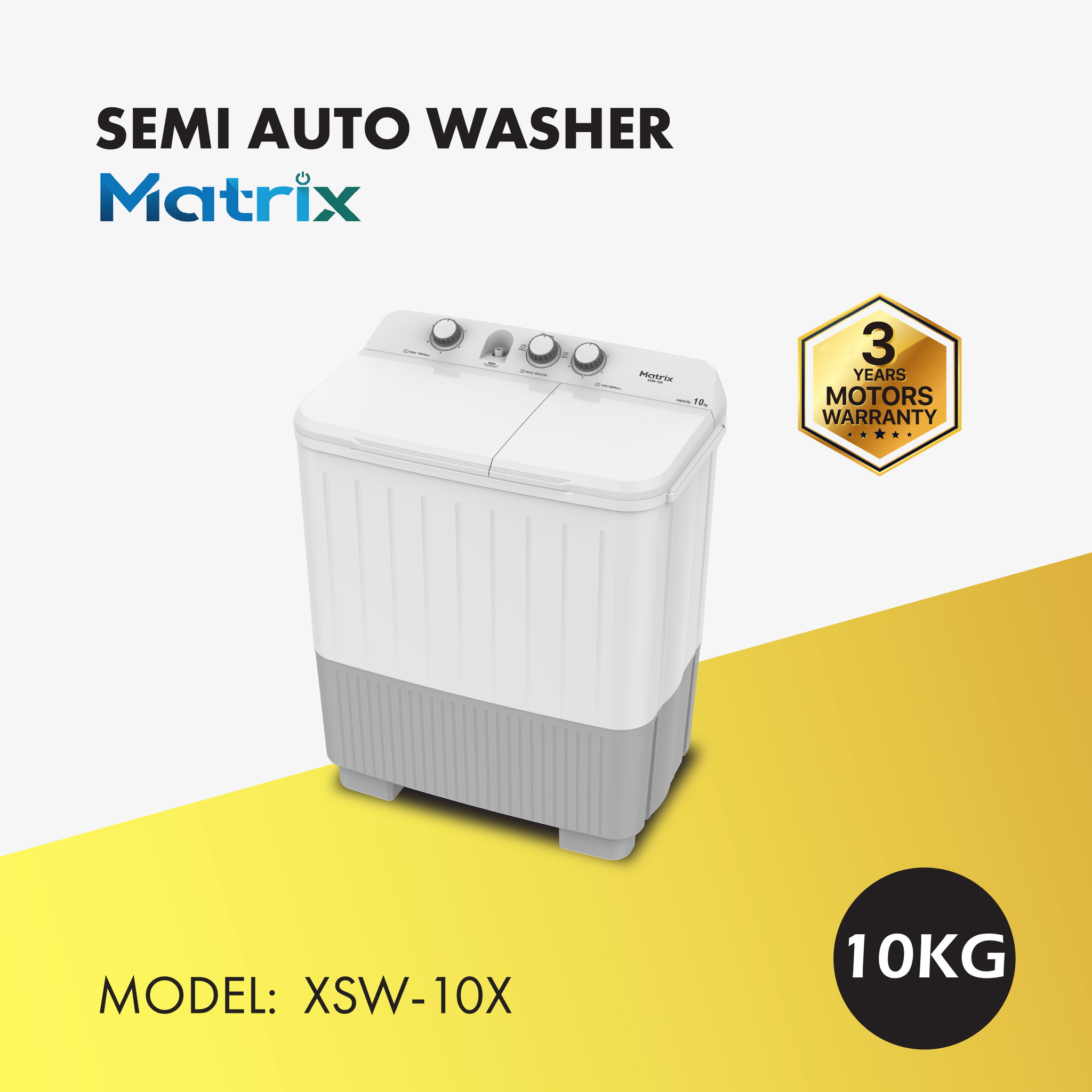 MATRIX SEMI-AUTO WASHING MACHINE 10KG (XSW-10X)_0