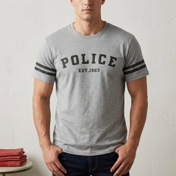 Police Brand Men's T-Shirt | Extra Size 