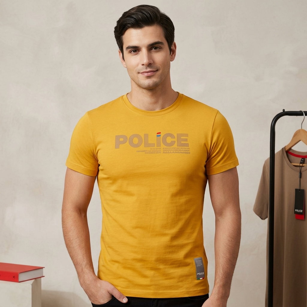 Police Brand Men's T-Shirt | Bodysize