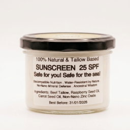 Tallow Sunscreen (200ml) - 100% Natural Sun Protection 25 SPF