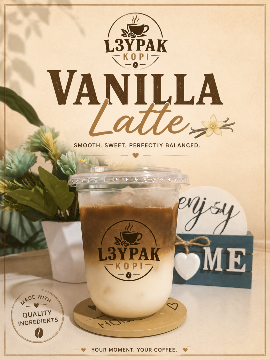 Iced Vanilla Latte