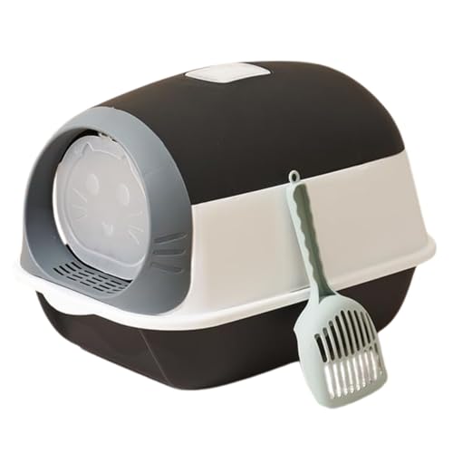 Emily Pets Enclosed Cat Litter Box Large Covered Cat Toilet  