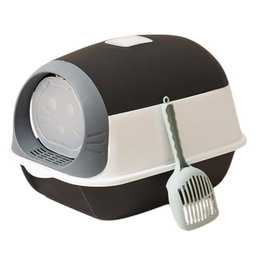 Emily Pets Enclosed Cat Litter Box Large Covered Cat Toilet  