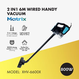 MATRIX 2 IN 1 HANDY VACUUM 800W (XHV-6600X)