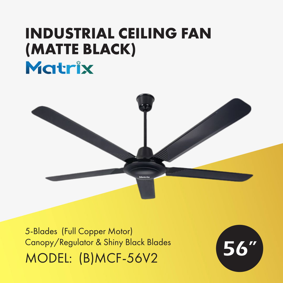 MATRIX 5-BLADE CEILING FAN 56" ((B)MCF-56V2)