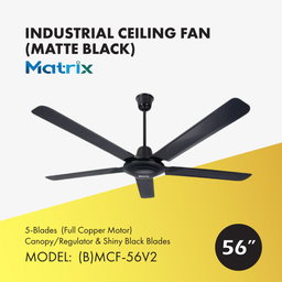 MATRIX 5-BLADE CEILING FAN 56" ((B)MCF-56V2)