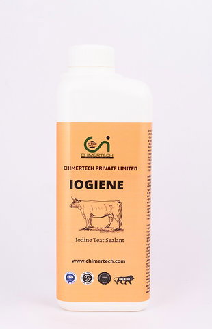 Iogiene Iodine Teat Dip Solution Dip Cup Combo, 1L