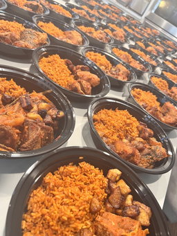 PARTY COMBO(100 PEOPLE) JOLLOF/BEEF/PLANTAIN