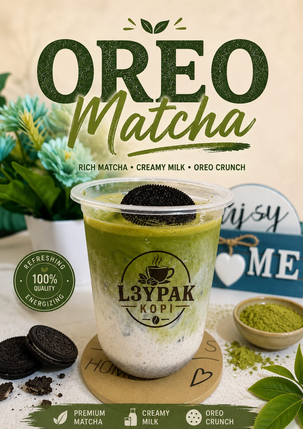 Iced Oreo Matcha