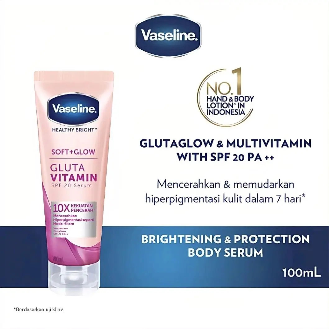 Vaseline Gluta Vitamin spf 20 serum [Pink-100ml]_0