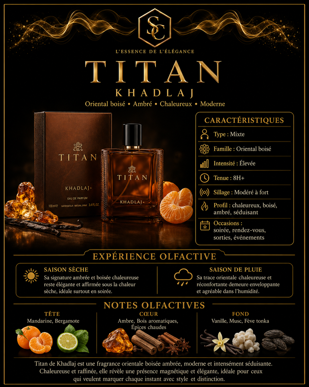 Khadlaj Titan Eau De Parfum 100ml