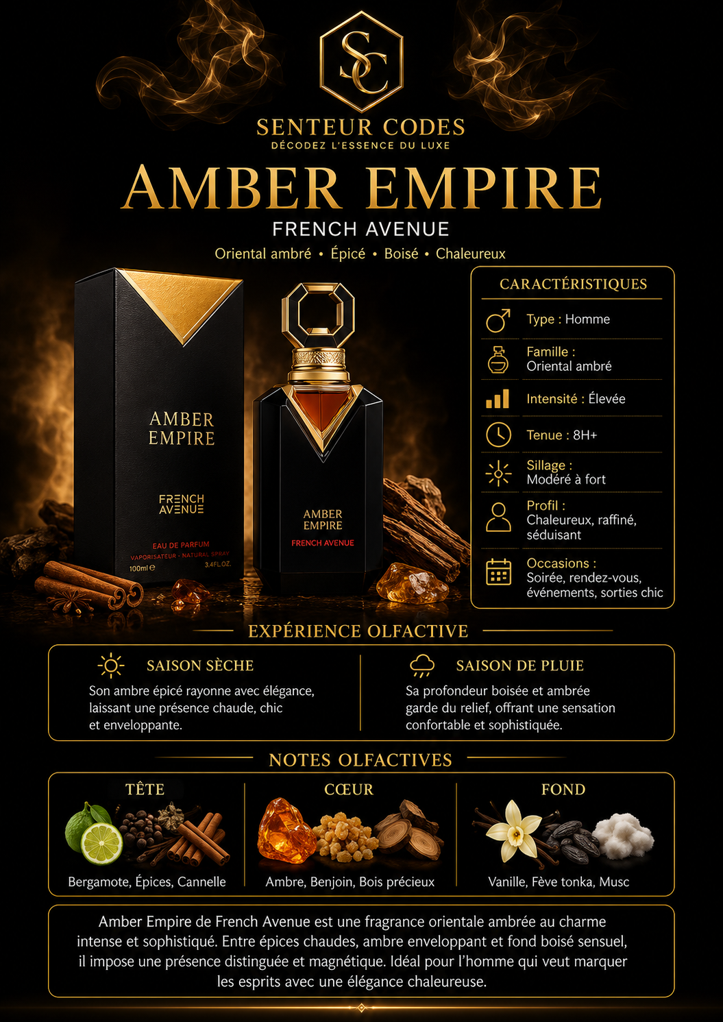 French Avenue Amber Empire Men