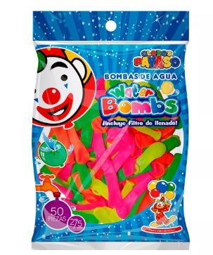 GLOBO #2 WATER BOMBS NEON PAYASO BSA C/50 PZS_0