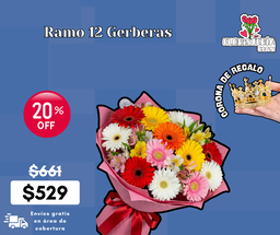 Ramo 12 Gerberas