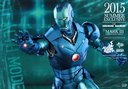 Hot Toys - Iron Man Mark 3 Summer Exclusive Blue Version