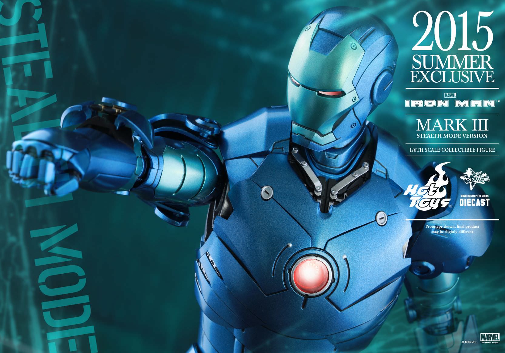 Hot Toys - Iron Man Mark 3 Summer Exclusive Blue Version_4