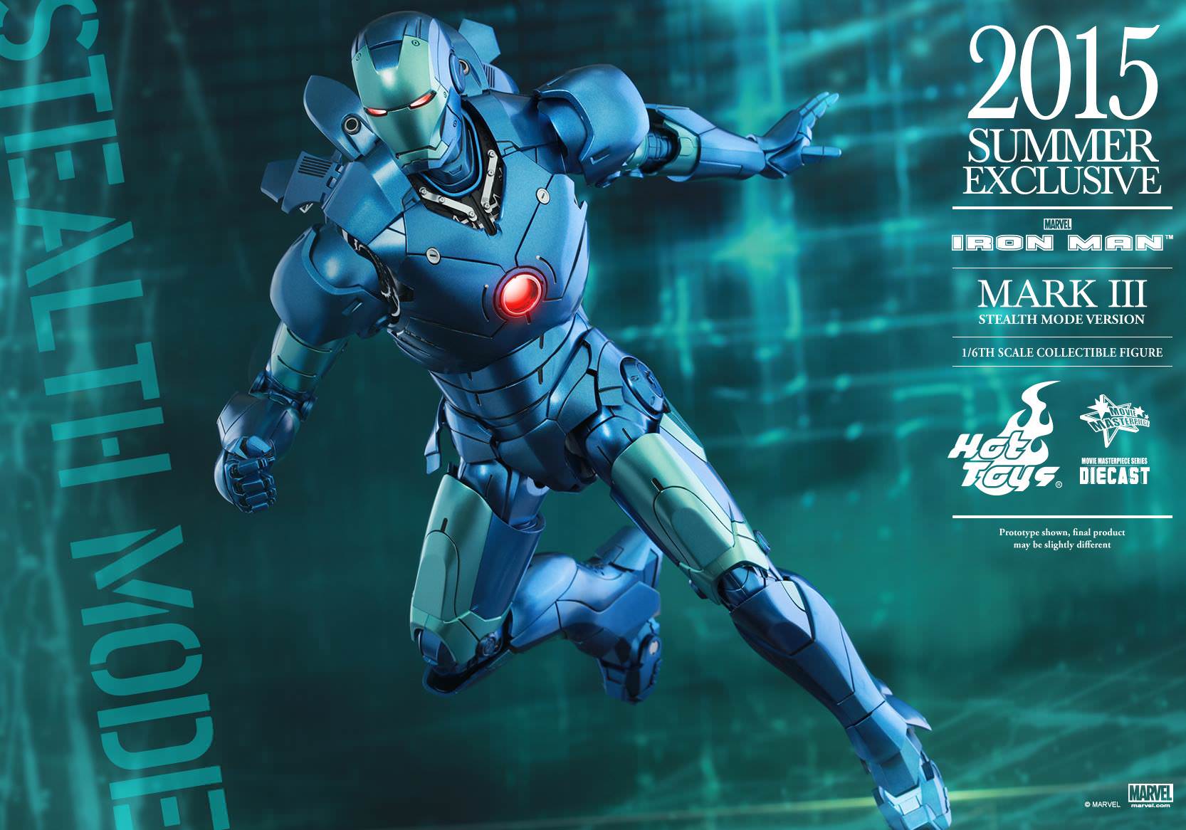 Hot Toys - Iron Man Mark 3 Summer Exclusive Blue Version_7