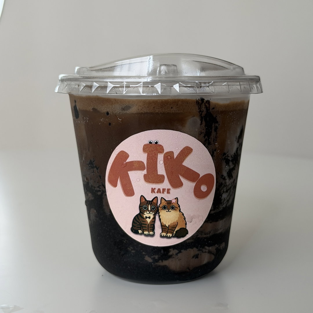 Ice Black Sesame Hojicha Latte