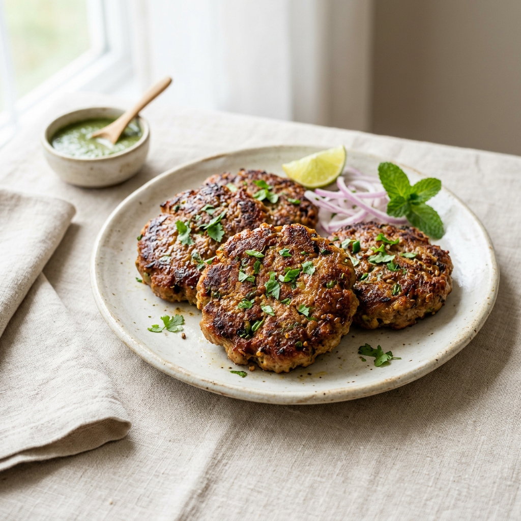 Mutton Chapli Kebab (4Pcs)