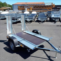 Remolque para quads con rampas de carga