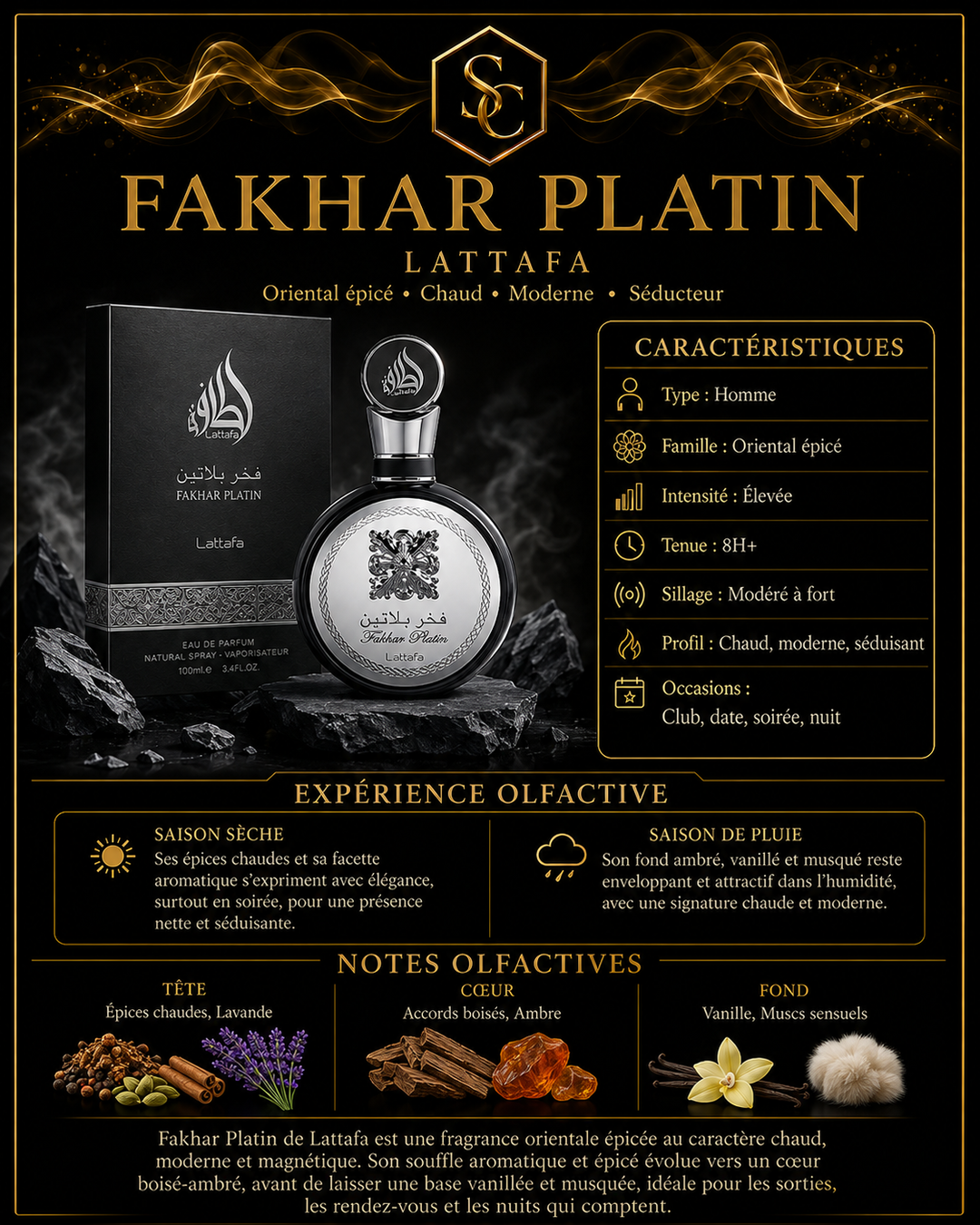 Lattafa Fakhar Platin Eau De Parfum