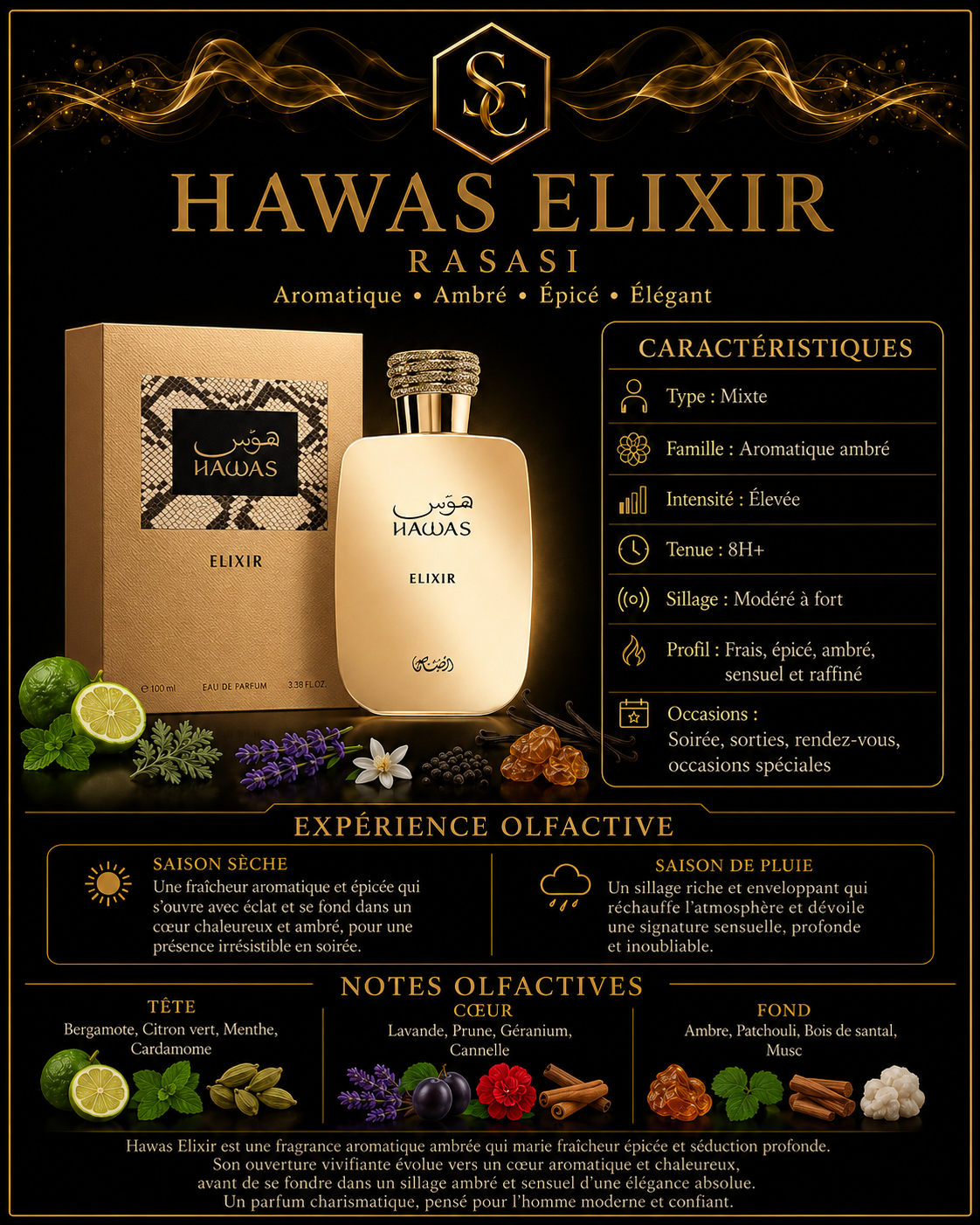 Rasasi Hawas Elixir Eau De Parfum 100ml_4