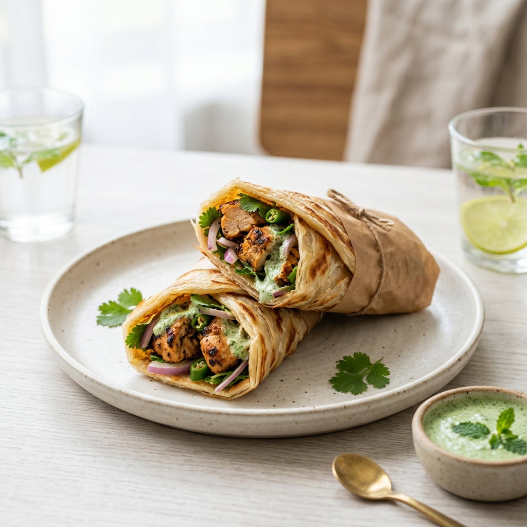 Chicken Roll Paratha_0