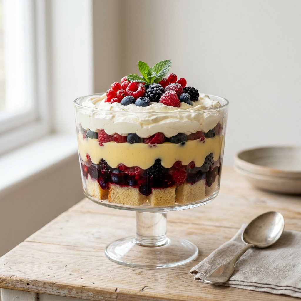 Trifle (Layered Trifle Dessert.)