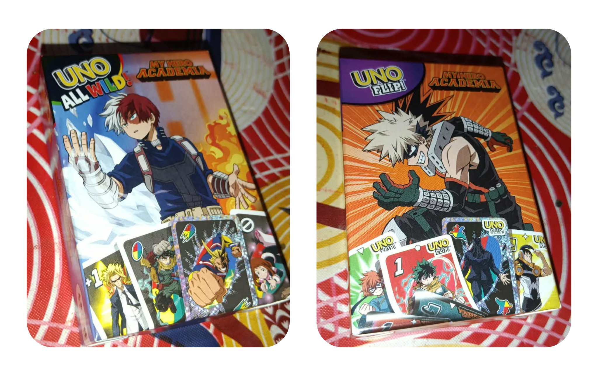 my hero academia relief stress uno card game_0