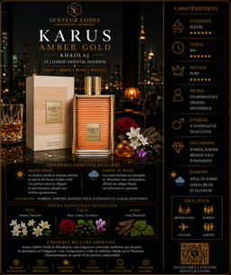 Khadlaj Karus Amber Gold Eau De Parfum