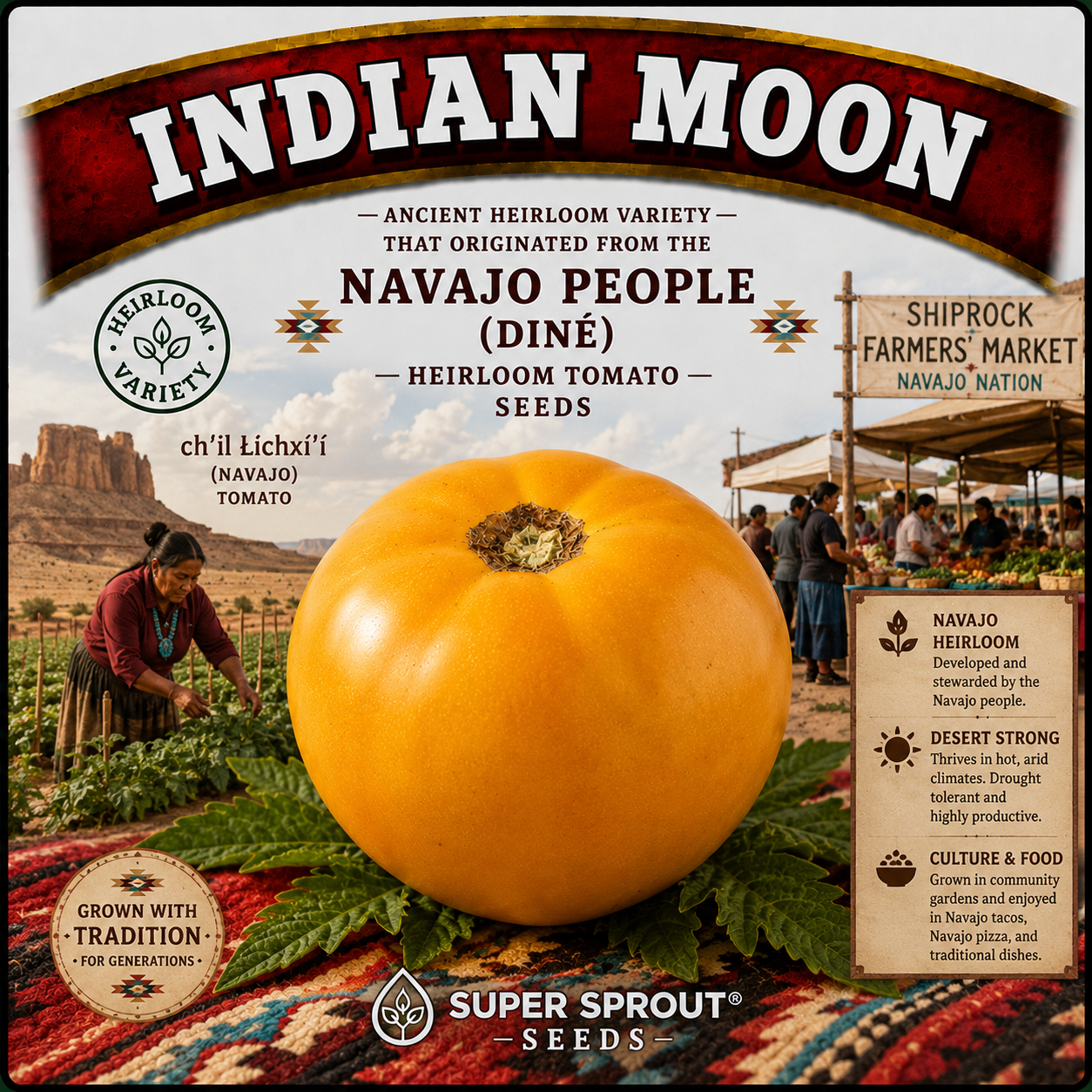 🍅INDIAN NAVAJO MOON🍅  x 15+ seeds_1