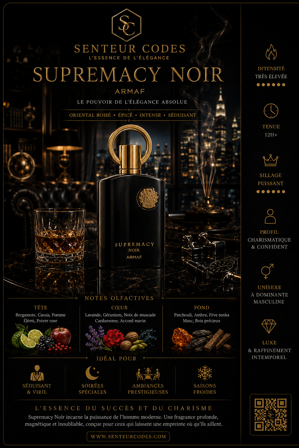 Afnan Supremacy Noir Eau De Parfum 100ml_3