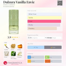 Dulzura vanilla envie - Paris corner 10ML