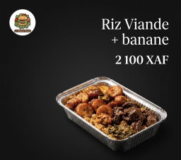 Riz viande + banane