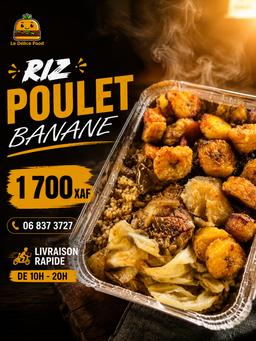 Riz poulet + banane
