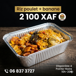 Riz poulet + banane