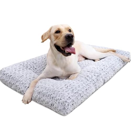 Emily Pets Washable Dog Bed Deluxe Plush Dog Crate Beds Fulffy