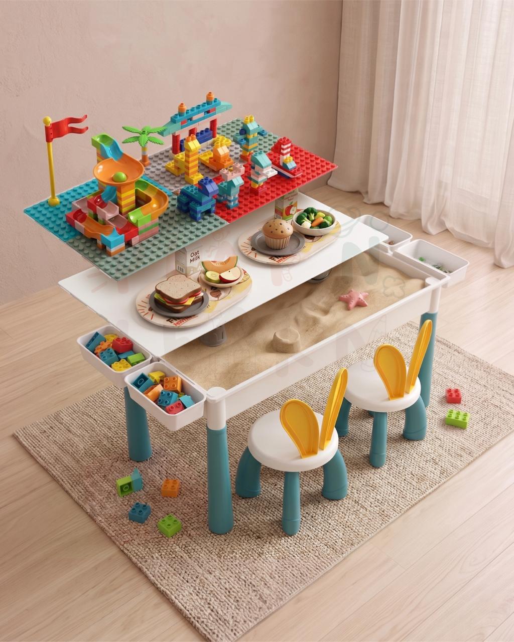 MULTI-FUNCTION CHILDREN'S TABLE SET 4 IN 1 _1
