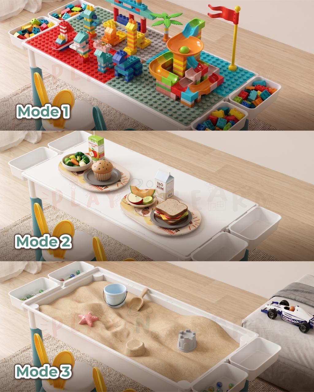 MULTI-FUNCTION CHILDREN'S TABLE SET 4 IN 1 _2