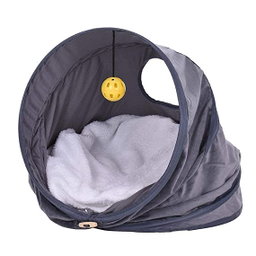 CAT CAVE BED SMALL GREY  