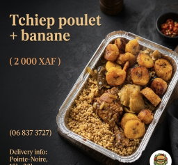 Tchiep poulet + banane