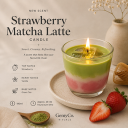 Strawberry Matcha Latte Candle