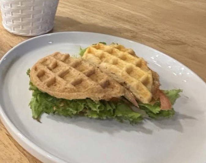 Chicken Ceasar Waffle