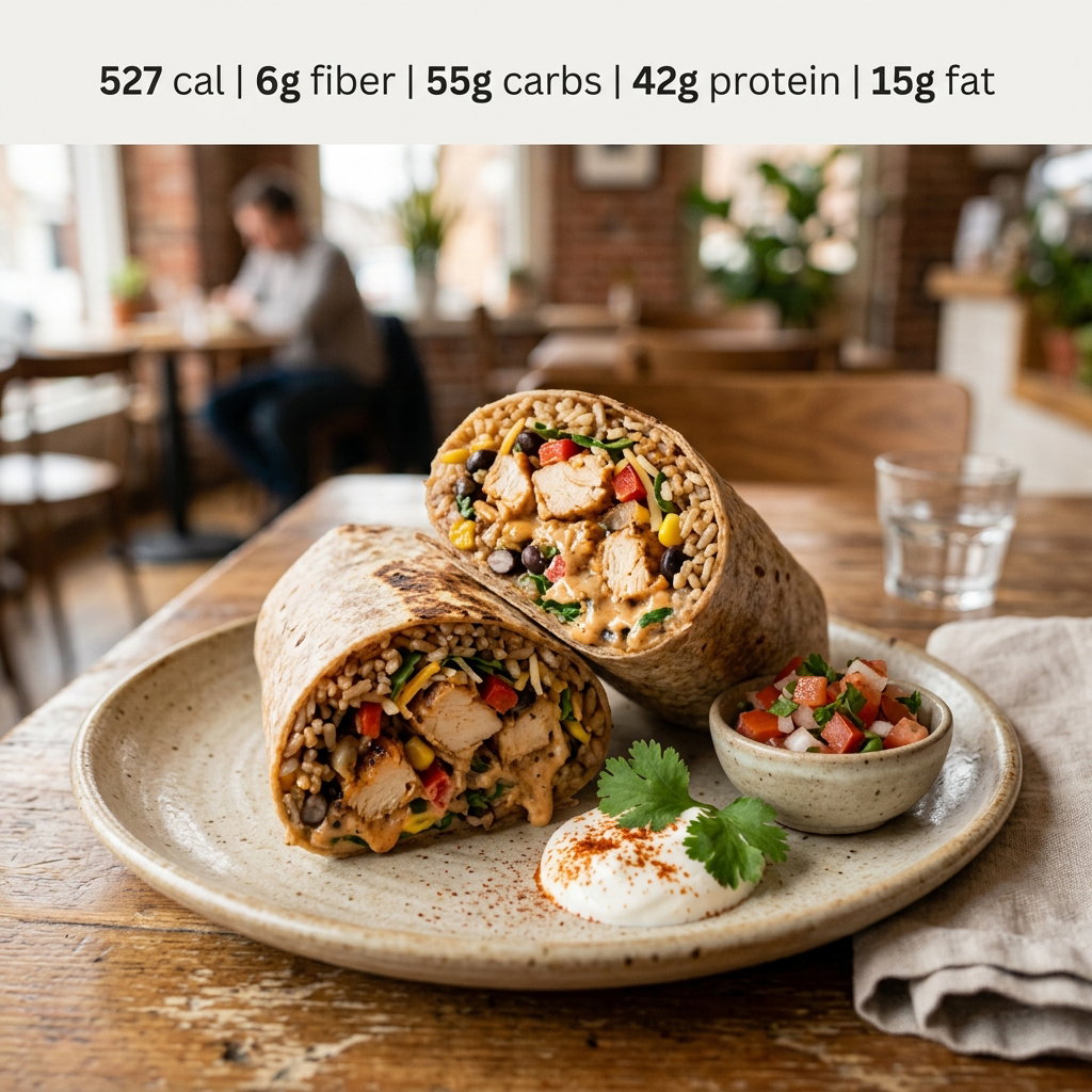 Creamy Cajun Chicken Burrito